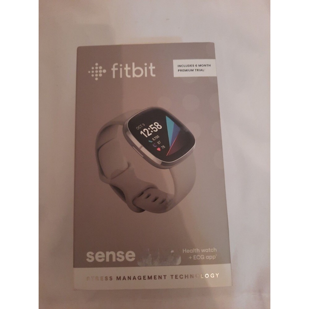 NIB fitbit Sense Health Watch Sage/Grey/Silver FREE SHIPPING